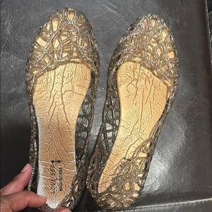 LOVE SED| Black Women's Glittering Flats SZ- 40/9